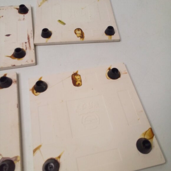 Vintage Ceramic Trivet Coaster Lot of 4 Bible Verse 4" - Picture 12 of 12